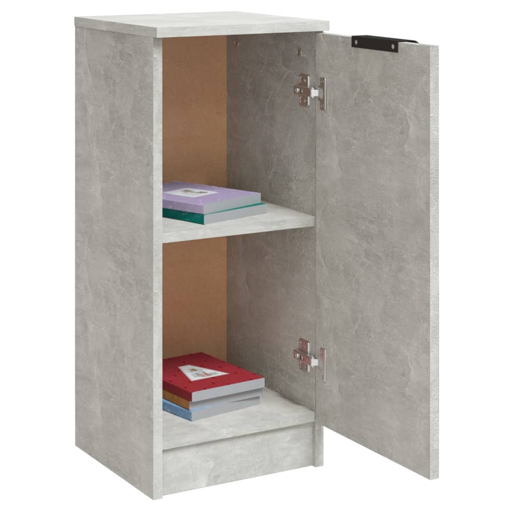 Sideboards 2 pcs Concrete Grey 30x30x70 cm Engineered Wood
