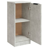 Sideboards 2 pcs Concrete Grey 30x30x70 cm Engineered Wood - Close-Up Angle
