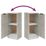 Sideboards 2 pcs Concrete Grey 30x30x70 cm Engineered Wood