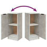 Sideboards 2 pcs Concrete Grey 30x30x70 cm Engineered Wood - Extra Image