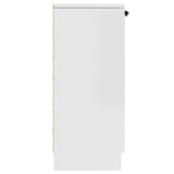 Sideboards 2 pcs High Gloss White 30x30x70 cm Engineered Wood - Close-Up Angle