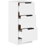 Sideboard White 30x30x70 cm Engineered Wood - Close-Up Angle