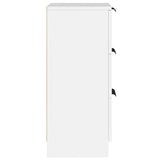 Sideboards 2 pcs White 30x30x70 cm Engineered Wood - Rear View