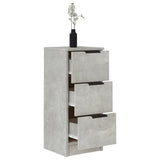 Sideboards 2 pcs Concrete Grey 30x30x70 cm Engineered Wood