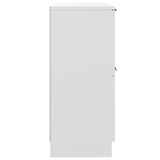 Sideboards 2 pcs White 30x30x70 cm Engineered Wood - Rear View