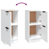 Sideboards 2 pcs White 30x30x70 cm Engineered Wood - Low Angle