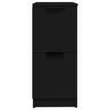 Sideboards 2 pcs Black 30x30x70 cm Engineered Wood