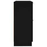 Sideboards 2 pcs Black 30x30x70 cm Engineered Wood - Rear View