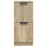 Sideboards 2 pcs Sonoma Oak 30x30x70 cm Engineered Wood - 45-Degree Angle
