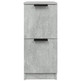 Sideboards 2 pcs Concrete Grey 30x30x70 cm Engineered Wood - 45-Degree Angle
