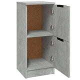 Sideboards 2 pcs Concrete Grey 30x30x70 cm Engineered Wood - Rear View