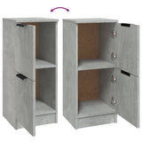 Sideboards 2 pcs Concrete Grey 30x30x70 cm Engineered Wood - Low Angle