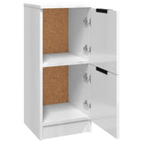 Sideboards 2 pcs High Gloss White 30x30x70 cm Engineered Wood