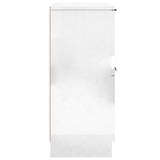 Sideboards 2 pcs High Gloss White 30x30x70 cm Engineered Wood
