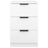 Bedside Cabinets 2 pcs White 40x36x65 cm - Close-Up Angle