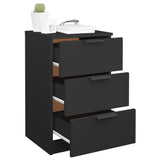 Bedside Cabinets 2 pcs Black 40x36x65 cm - 45-Degree Angle