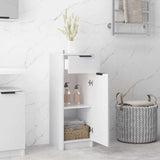 Bathroom Cabinet High Gloss White 32x33,5x90 cm Engineered Wood