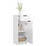 Bathroom Cabinet High Gloss White 32x33,5x90 cm Engineered Wood