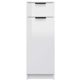Bathroom Cabinet High Gloss White 32x33,5x90 cm Engineered Wood