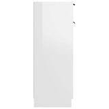 Bathroom Cabinet High Gloss White 32x33,5x90 cm Engineered Wood - Close-Up Angle