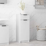 Bathroom Cabinet High Gloss White 32x33,5x90 cm Engineered Wood