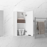 Wall-mounted Bathroom Cabinet White 32x20x67 cm