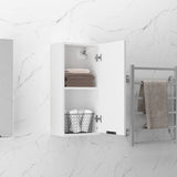 Wall-mounted Bathroom Cabinet White 32x20x67 cm - Top-Down View