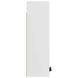 Wall-mounted Bathroom Cabinet White 32x20x67 cm - Close-Up Angle