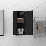 Wall-mounted Bathroom Cabinet Black 32x20x67 cm - Top-Down View