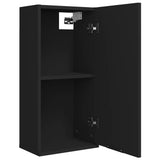 Wall-mounted Bathroom Cabinet Black 32x20x67 cm - Low Angle