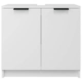 Bathroom Cabinet White 64.5x33.5x59 cm Engineered Wood