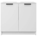 Bathroom Cabinet White 64.5x33.5x59 cm Engineered Wood