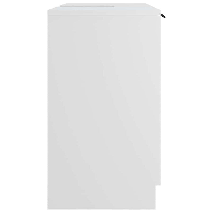 Bathroom Cabinet White 64.5x33.5x59 cm Engineered Wood