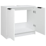 Bathroom Cabinet White 64.5x33.5x59 cm Engineered Wood