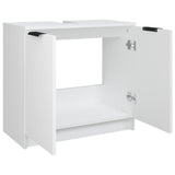Bathroom Cabinet White 64.5x33.5x59 cm Engineered Wood - Extra Image