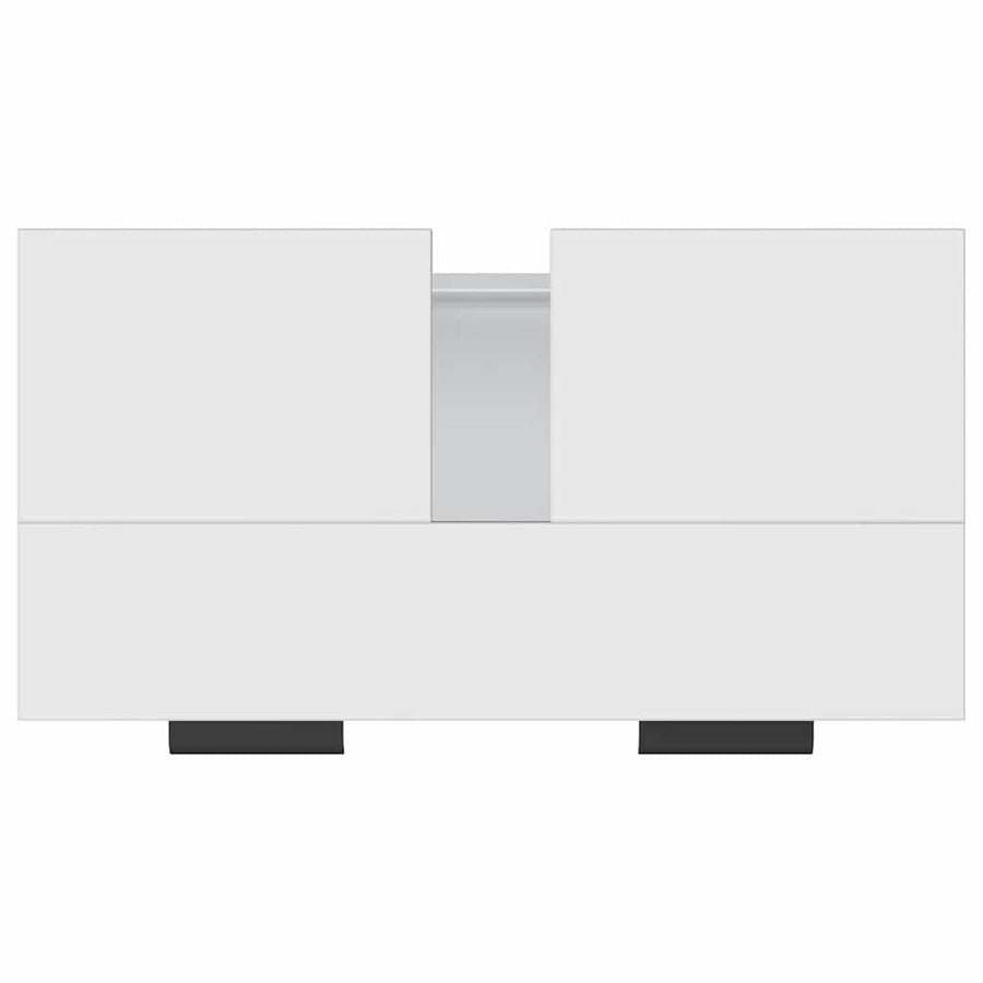 Bathroom Cabinet White 64.5x33.5x59 cm Engineered Wood