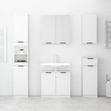 Bathroom Cabinet High Gloss White 64.5x33.5x59cm Engineered Wood
