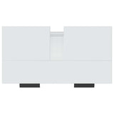 Bathroom Cabinet High Gloss White 64.5x33.5x59cm Engineered Wood