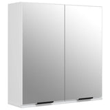 Bathroom Mirror Cabinet White 64x20x67 cm - Front View