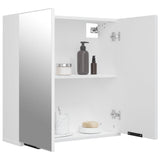 Bathroom Mirror Cabinet White 64x20x67 cm - 45-Degree Angle
