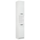 Bathroom Cabinet White 32x34x188.5 cm Engineered Wood - Front View