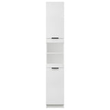 Bathroom Cabinet White 32x34x188.5 cm Engineered Wood - Close-Up Angle
