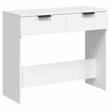 Console Table White 90x36x75 cm Engineered Wood - Front View