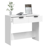Console Table White 90x36x75 cm Engineered Wood
