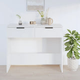 Console Table High Gloss White 90x36x75 cm Engineered Wood