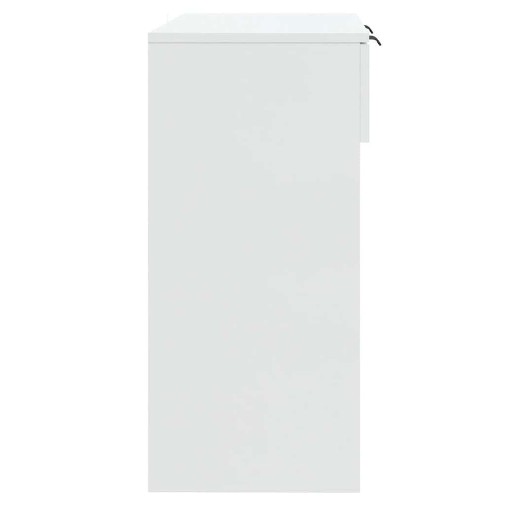 Console Table High Gloss White 90x36x75 cm Engineered Wood