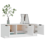 TV Cabinet White 102x35x36.5 cm Engineered Wood - Top-Down View
