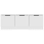 TV Cabinet White 102x35x36.5 cm Engineered Wood