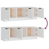 TV Cabinet White 102x35x36.5 cm Engineered Wood - Extra Image