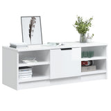 TV Cabinet High Gloss White 102x35.5x36.5 cm Engineered Wood
